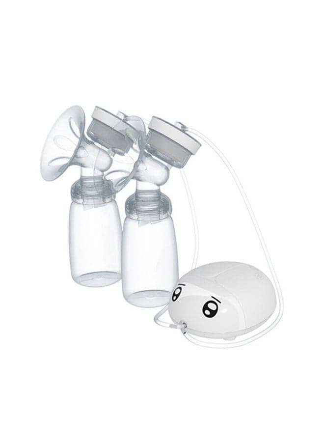 2-Piece Electric Breast Pump With Milk Storage Bottle