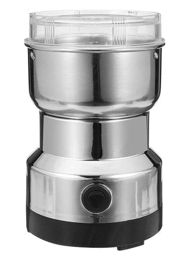 Electric Coffee Grinder Silver/Black/Clear