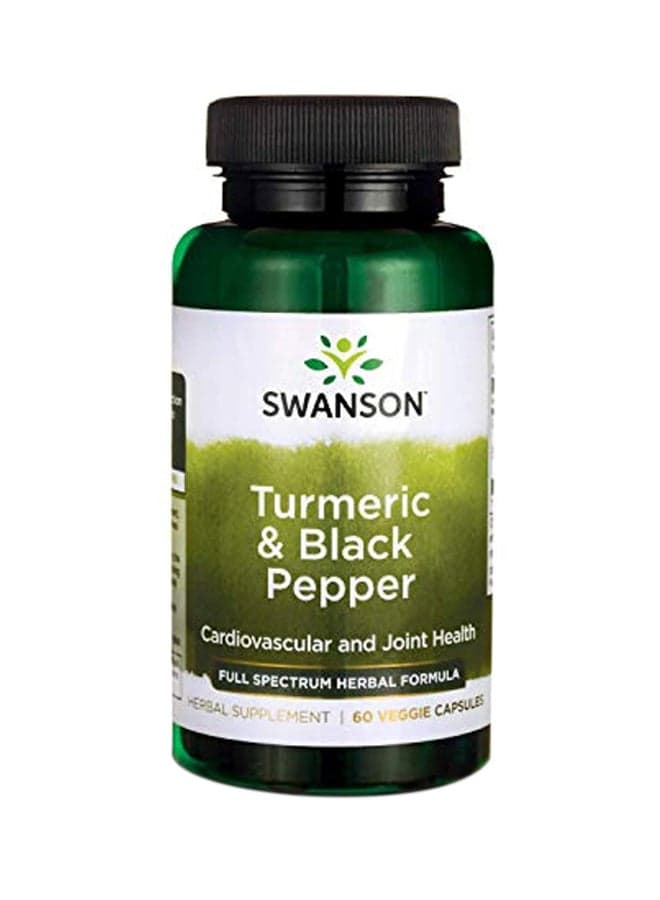 Turmeric And Black Pepper Joint Health Supplement - 60 Capsules