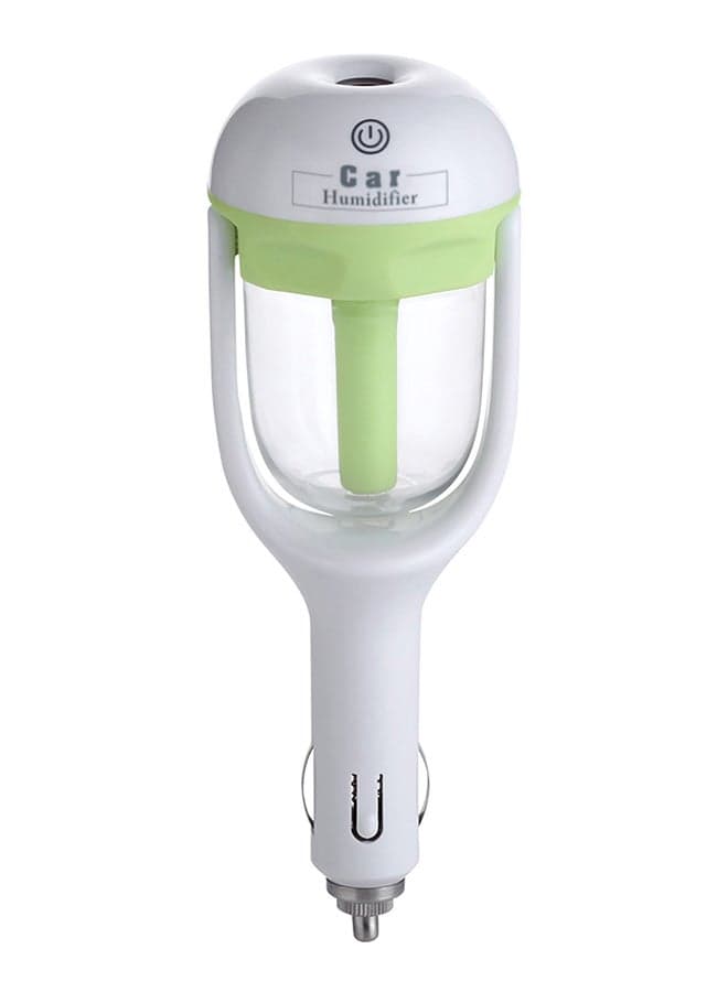Mini Portable Car Humidifier DC 12V Green/White 21X6.2X7.8cm