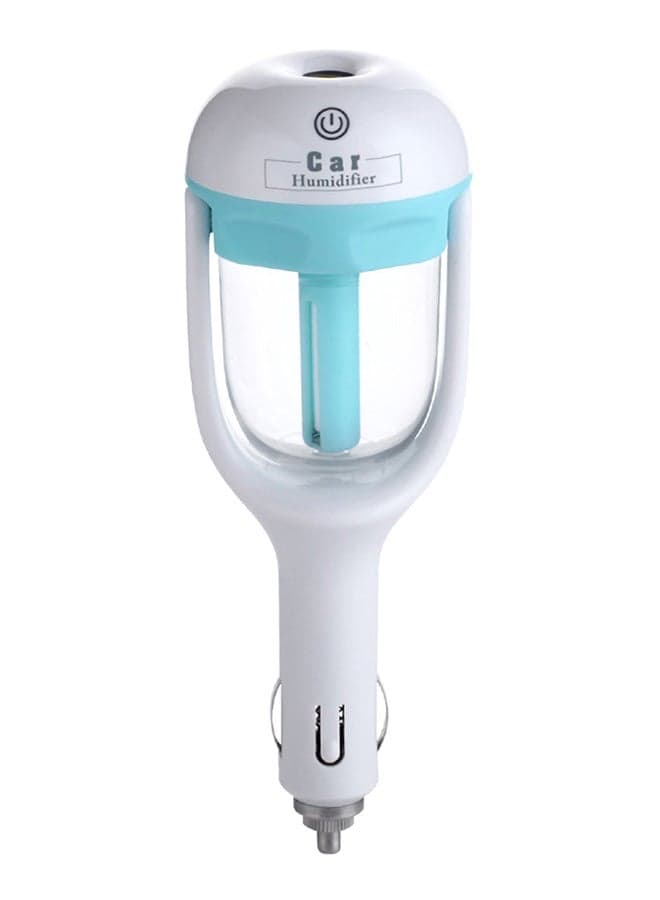 Mini Portable Car Humidifier DC 12V Blue/White 21X6.2X7.8cm