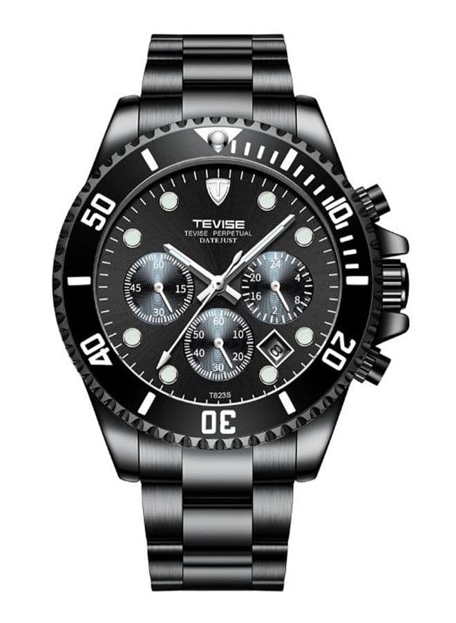 Men's Stainless Steel Chronograph Watch T823 - 42 mm - Black