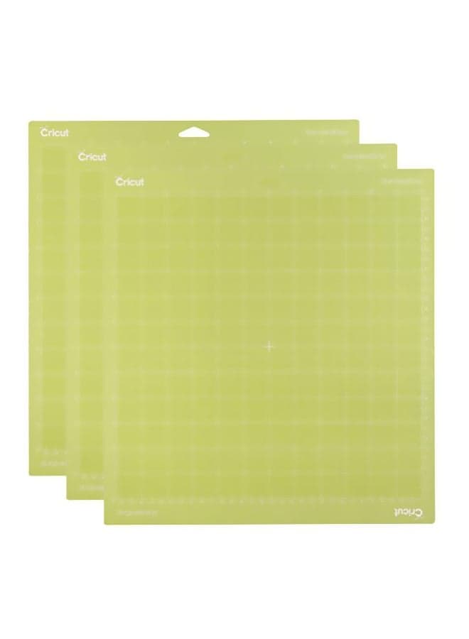 3-Piece Cutting Mat Green 14x13inch