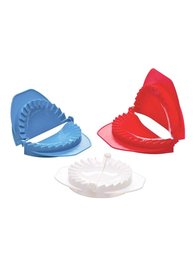 3-Piece Dumpling Dough Set Red/Blue/White