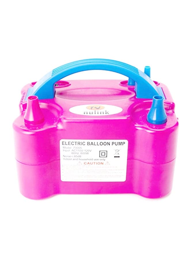 Electric Dual Nozzle Balloon Blower Pump Durable Lightweight Sturdy For Parties 8.5x7.3x6inch