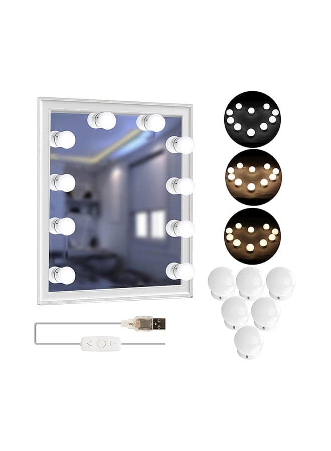 10 LED Dimmable Mirror Light White 45x45x51 cmcm