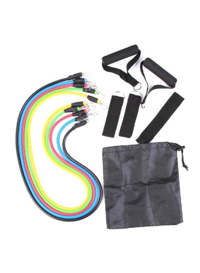 11-Piece Resistance Fitness Band Set 455grams