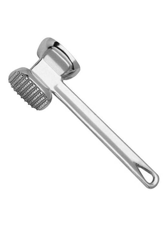 Two Sides Aluminium Meat Hammer Mallet Silver