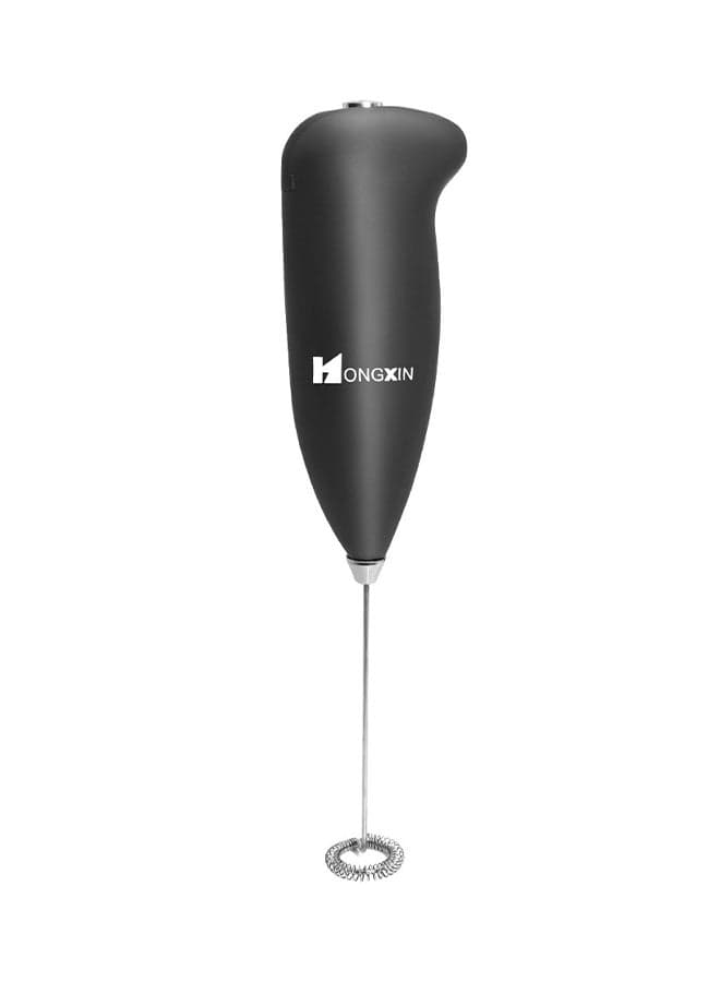 Electric Milk Frother Automatic Handheld Foam Maker Black/Silver 200grams