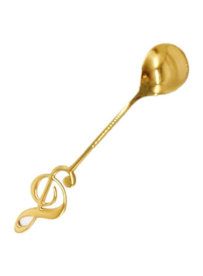 Musical Note Shape Tableware Spoon Gold