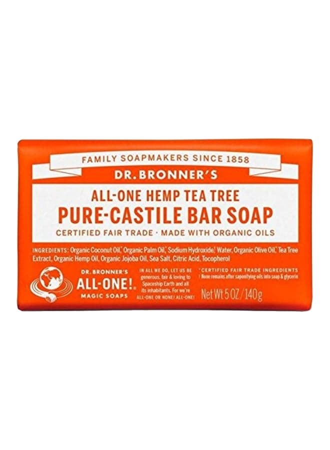 All-One Hemp Tea Tree Pure-Castile Bar Soap 140grams