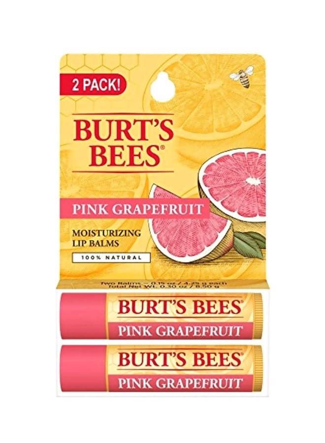 2-Piece Pink Grapefruit Moisturizing Lip Balms 4.25grams