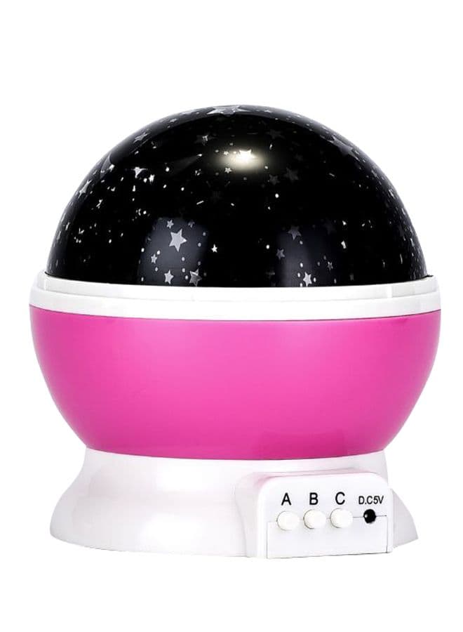 Rotating Star Light LED Table Lamp White/Black/Pink