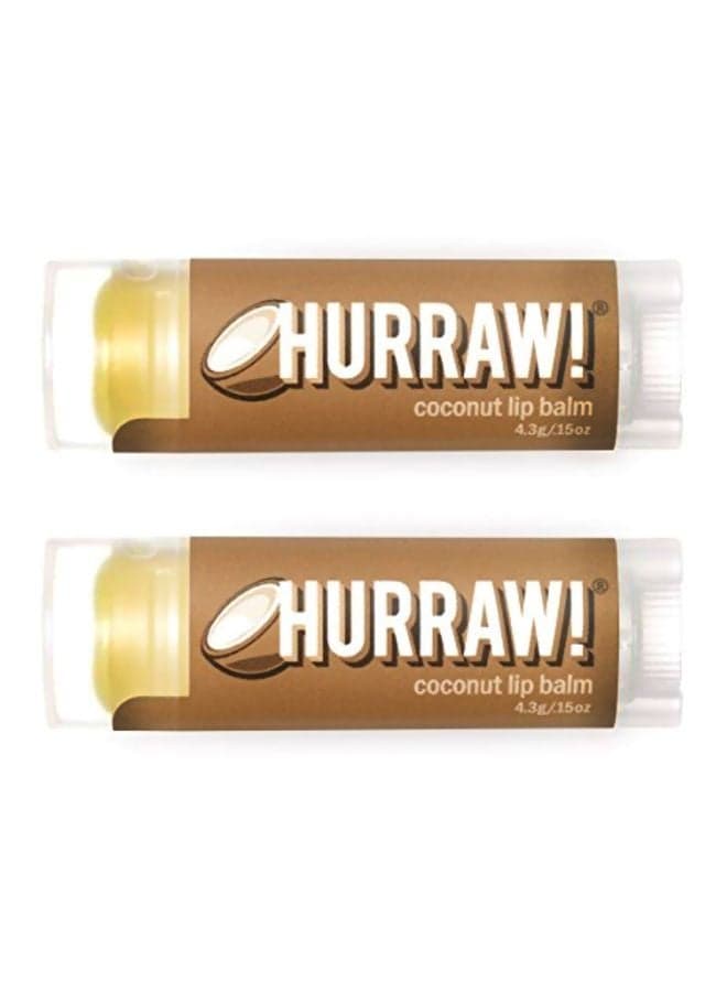 Pack Of 2 Coconut Lip Balm 4.3grams