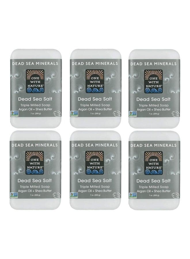 6-Pack Dead Sea Salt Soap Clear