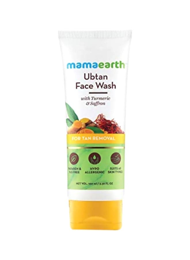 Ubtan Face Wash With Turmeric And Saffron 100ml