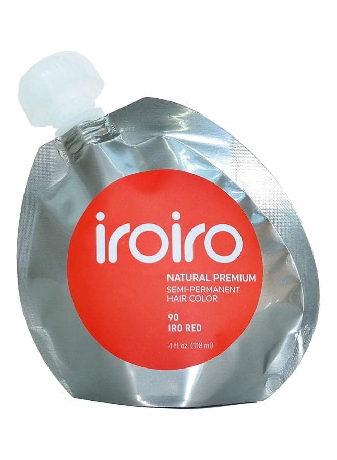 Premium Natural Semi-Permanent Hair Colour 90 Iro Red 118ml