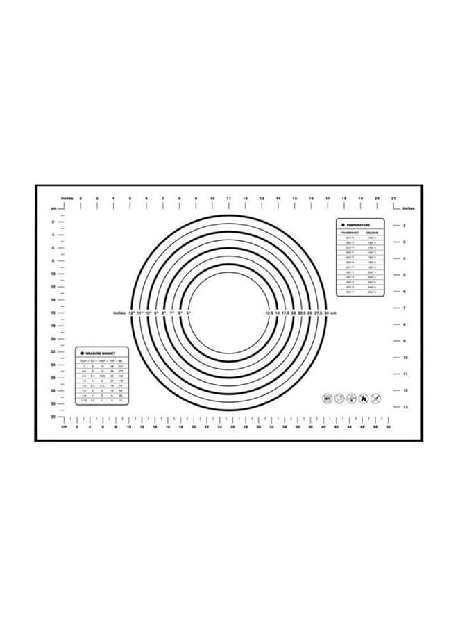 Kneading Rolling Pastry Mat White 40 x 60cm