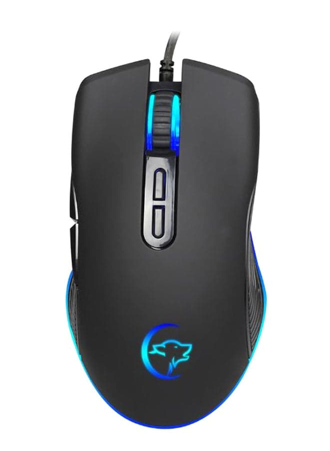Adjustable RGB Backlit Gaming Mouse Blue/Black