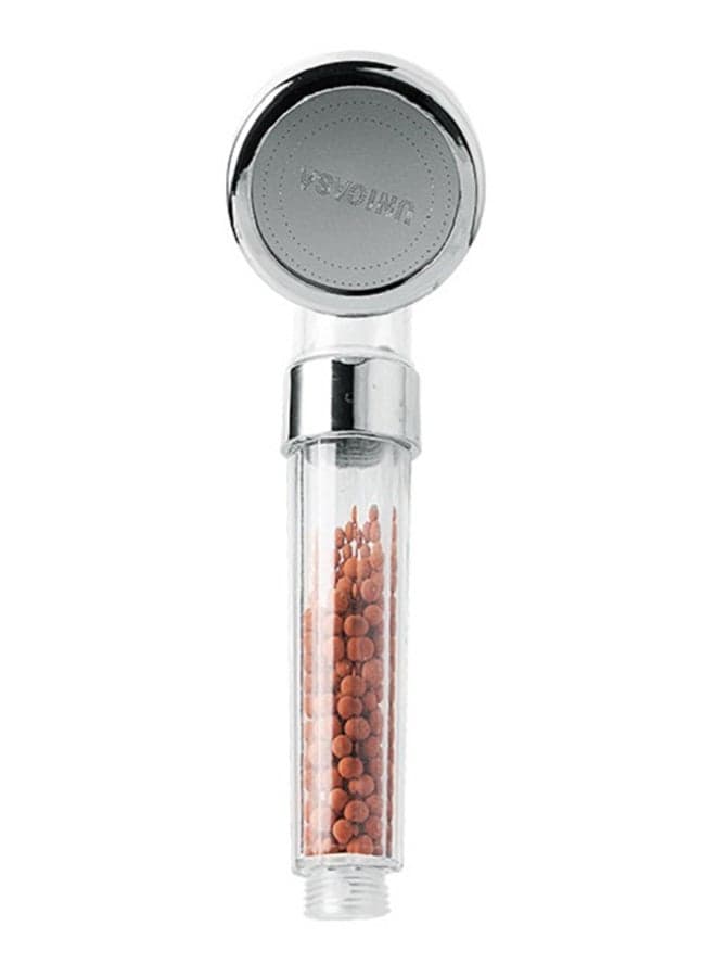Negative Ion Bathroom Shower Head Silver 20.5 x 6cm