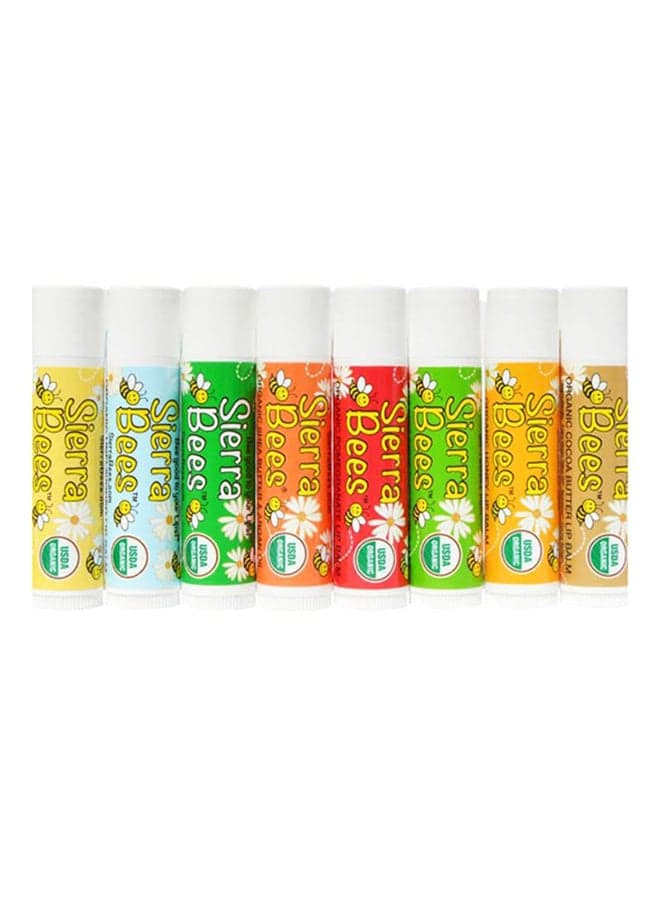 Pack Of 8 Lip Balm Multicolour