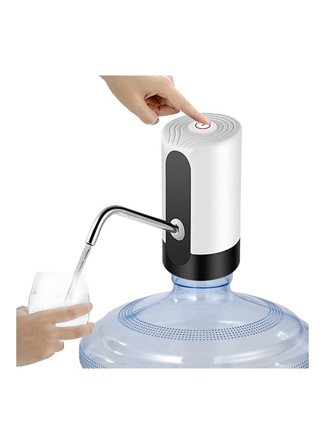 Jipush Barreled Water Pump Dispenser Automatic Feed Compressor White 7.4x13.2cm