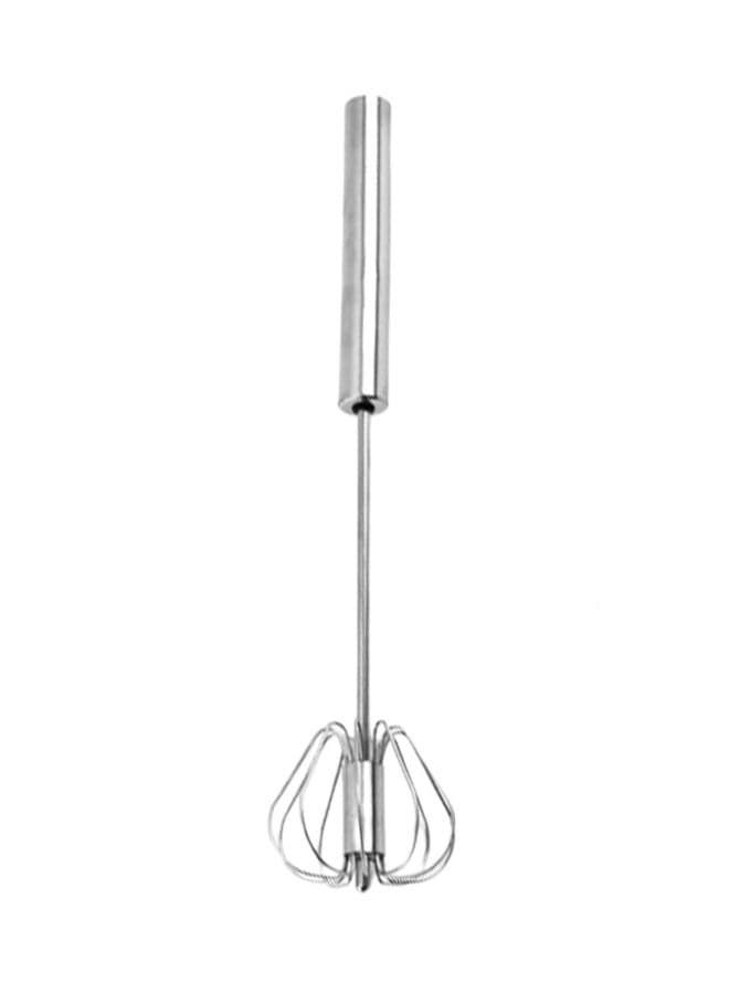 Hand Egg Beater for Flour Cake Silver 31 x 7cm