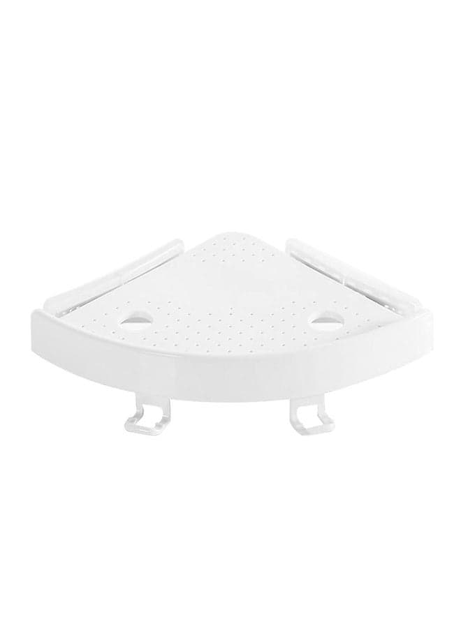 Corner Storage Holder Shelves White 33x22x40.3cm