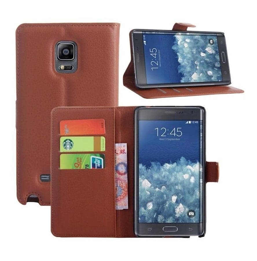 Protective Case Cover For Samsung Galaxy Note Edge Brown