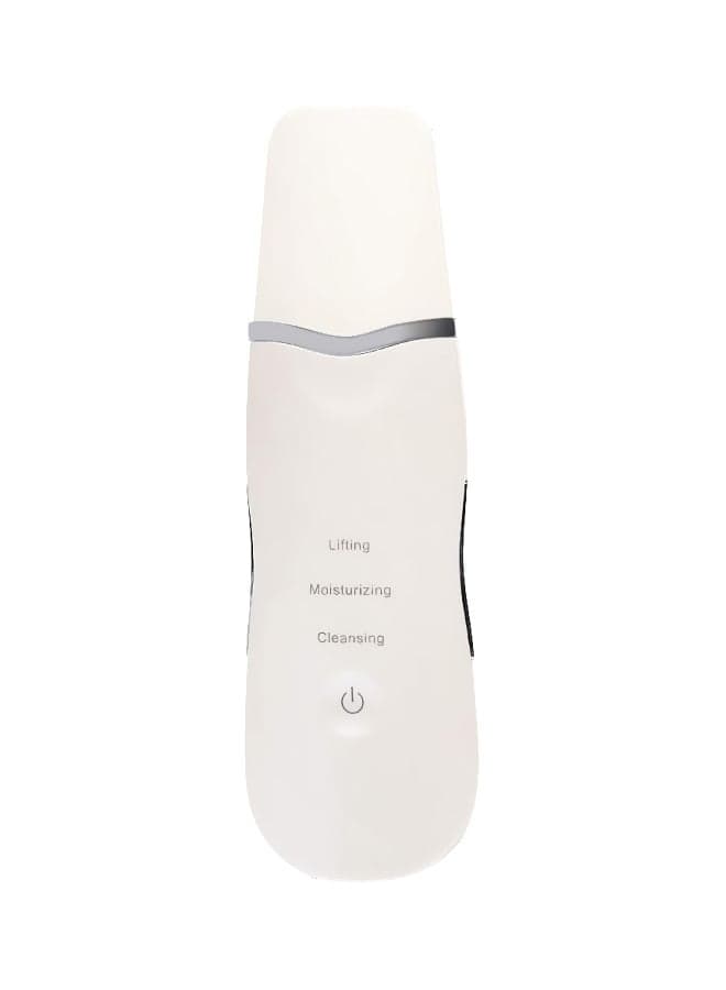 Ultrasonic Skin Cleaner Facial Pore Massager White/Silver