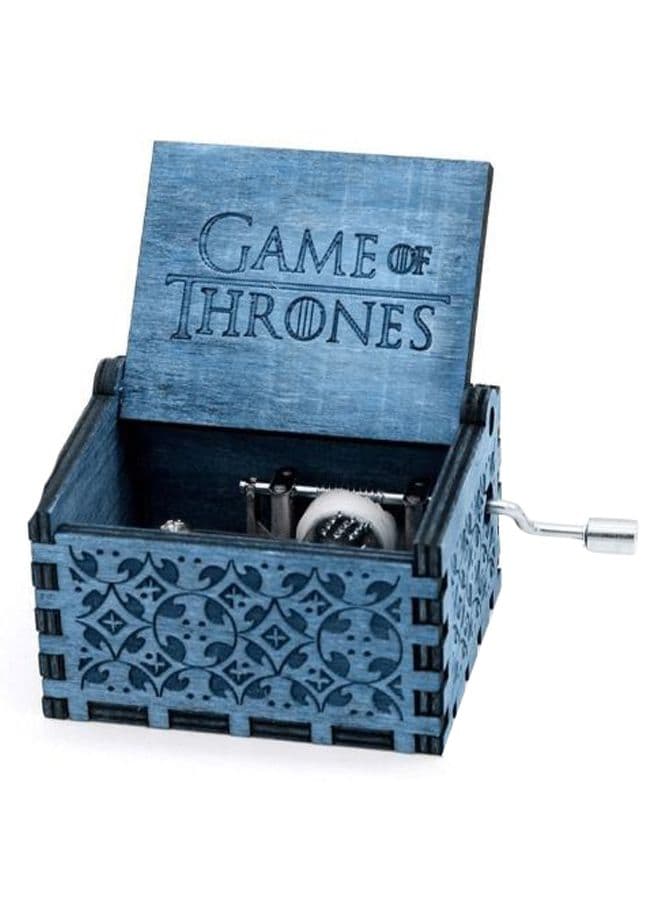 Game Of Thrones Classic Mini Blue Wooden Music Box