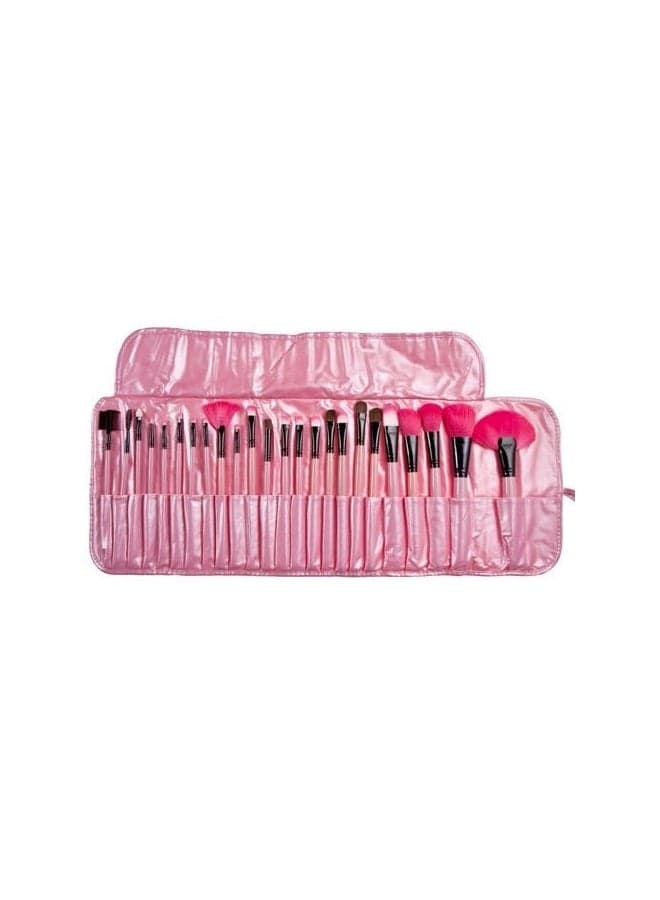 24-Piece Eyeshadow Makeup Brushes Set Pink