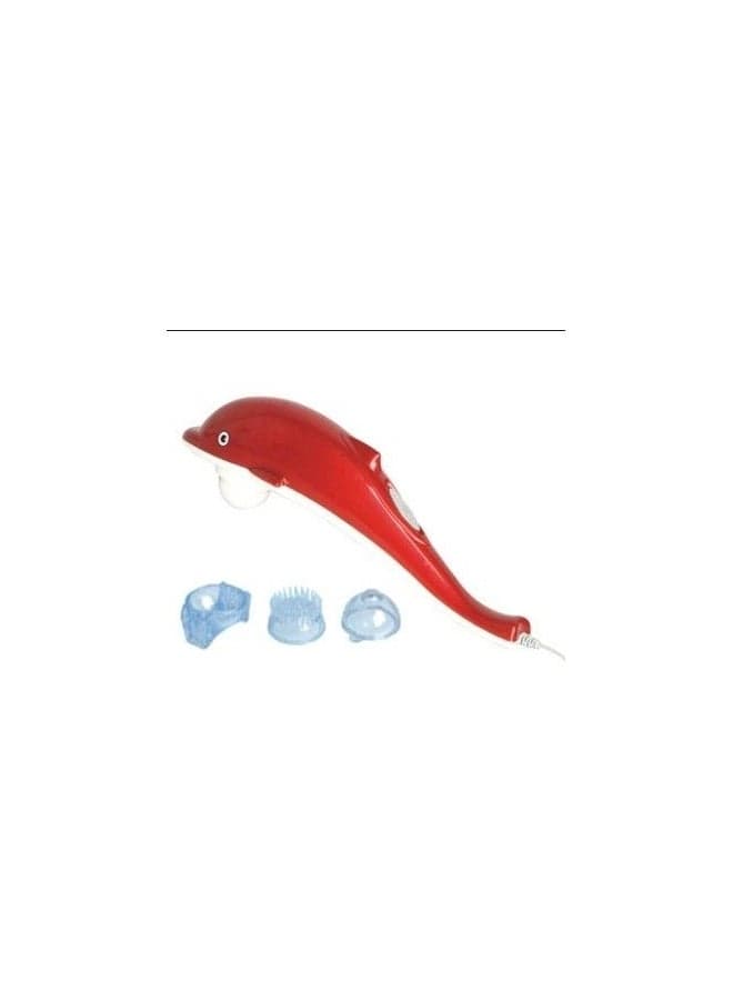 Dolphin Shape Hand Held Body Infrared Massager With 3 Interchangeable Head