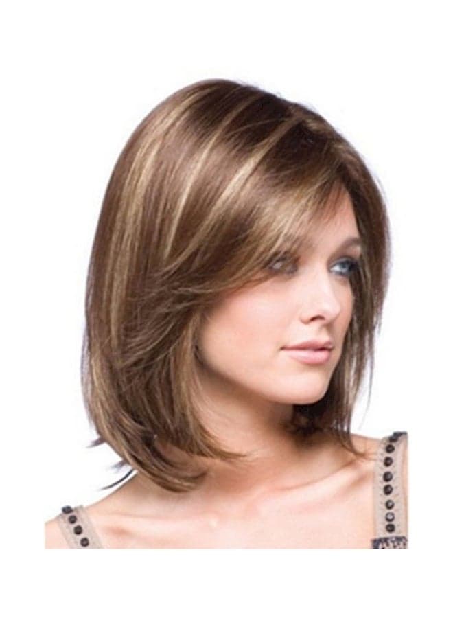 Fashion Short Straight Wig Multi Color 28cm