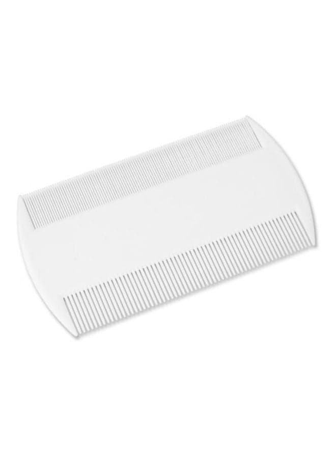 2-Piece Double Sided Nit Comb White