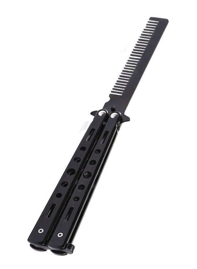 Butterfly Comb Style Knife Trainer Black 22cm