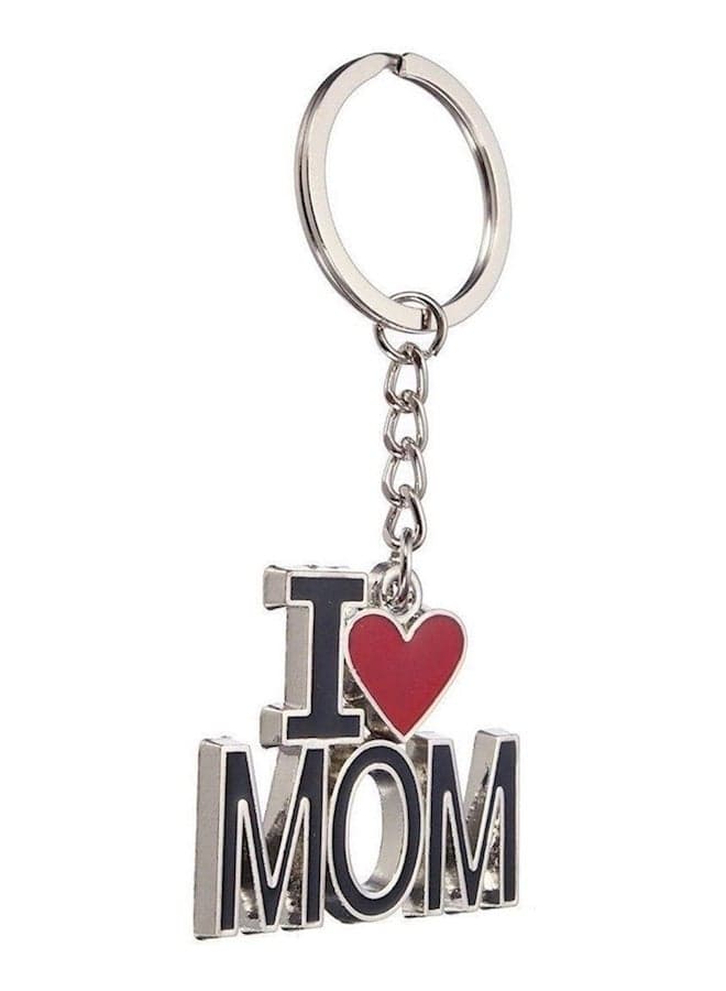 I Love Mom Letters Words Key Chain