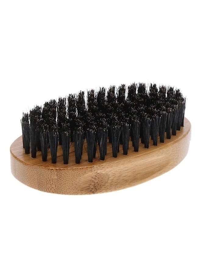 Mustache/Beard Facial Brush Beige/Black 11x6.5x3.5cm