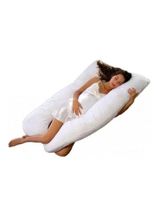 Maternity Body Pillow Cotton White 120x80cm