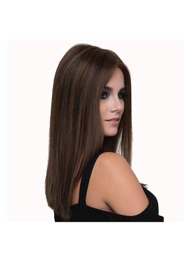 Straight Hair Wig Dark Brown
