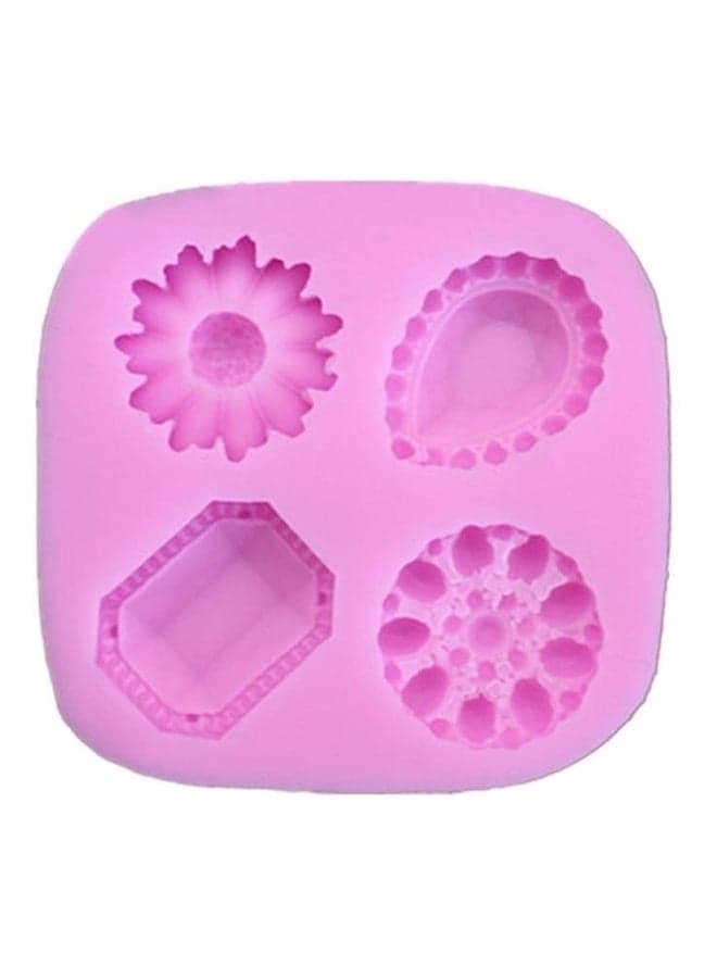 Silicone Waffle Shaped Mould Pink