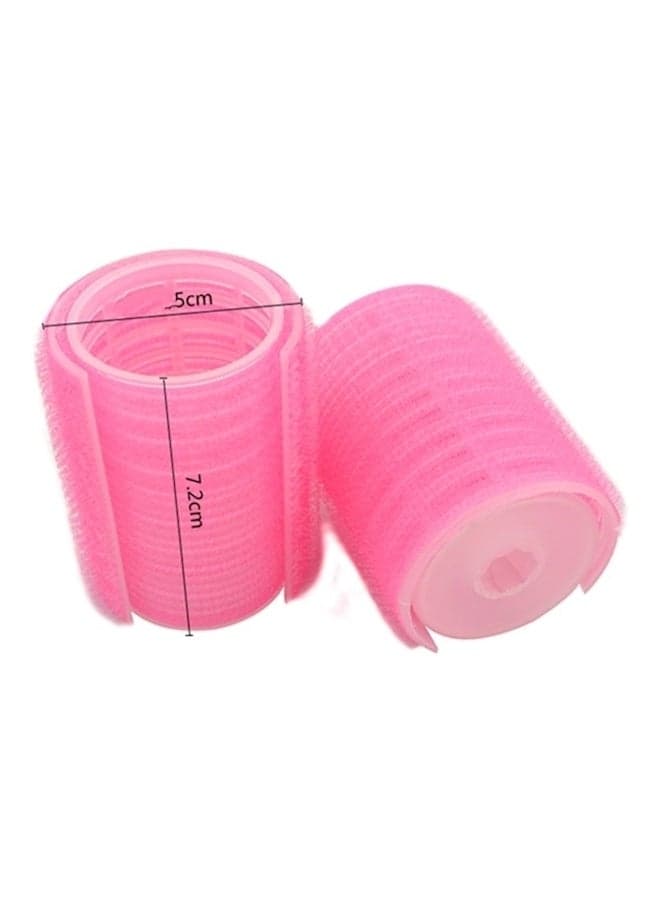 2-Piece Large Hair Roller Set Pink