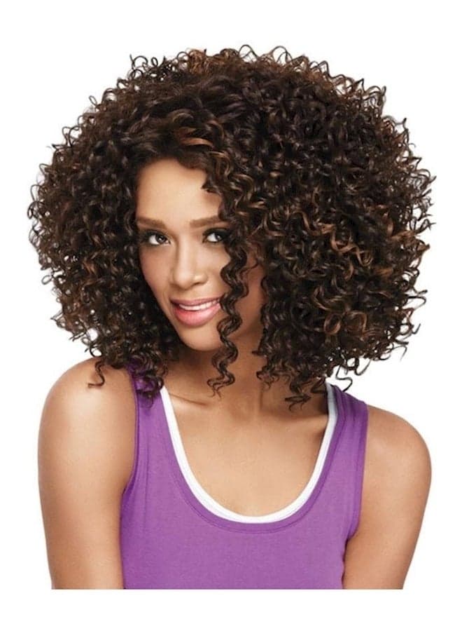 Afro Curly Hair Wig Brown