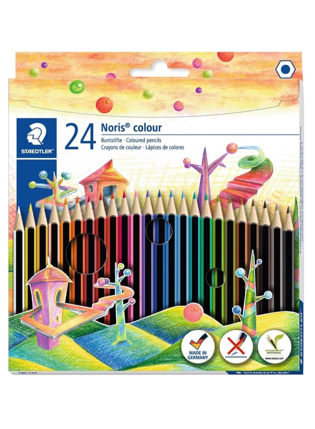 24-Piece Colour Pencil Set Multicolour