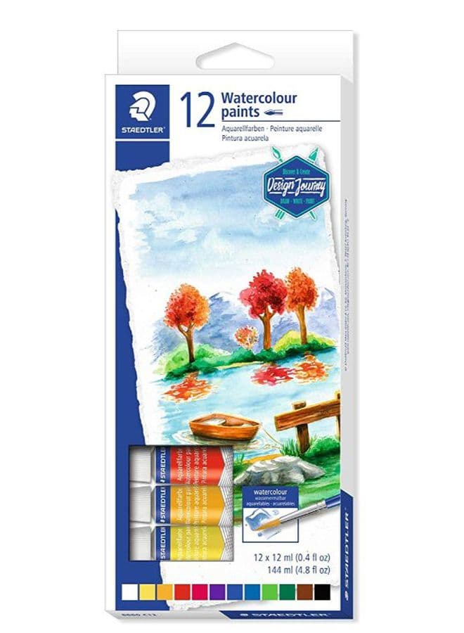 12-Piece Karat Aquarell Watercolor Paint Tubes Multicolour