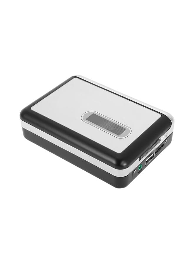 Cassette Tape-To-MP3 Converter With Earphones V241 Black/White