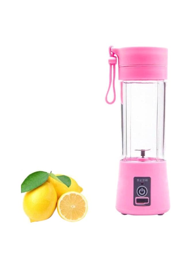 Mini Multifunctional Portable Electric Fruit Mixing Machine 400 ml PO12374 Pink