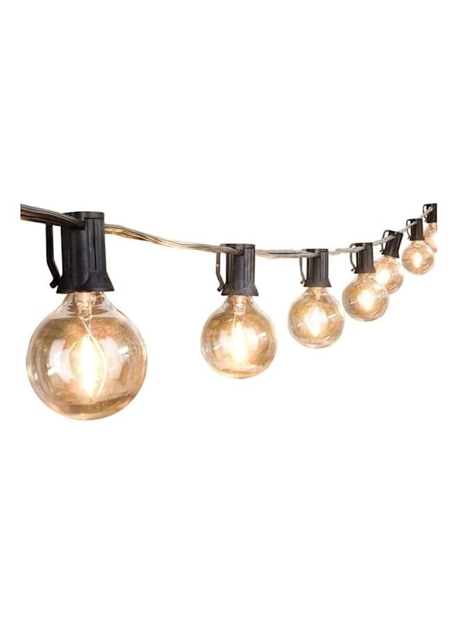 25-Piece Globe Outdoor String Lights Clear 25feet