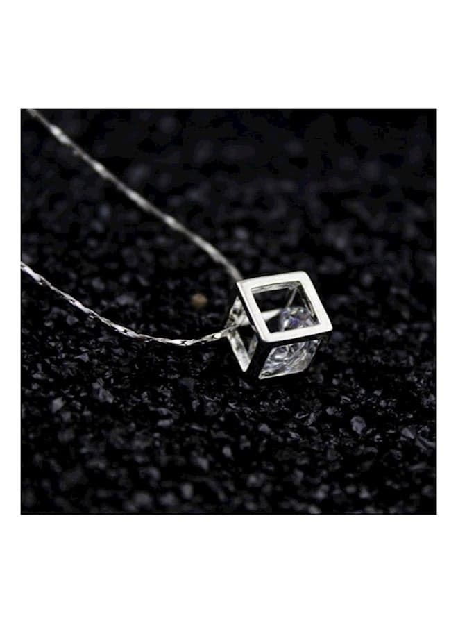 18K White Gold Plated Chain Necklace