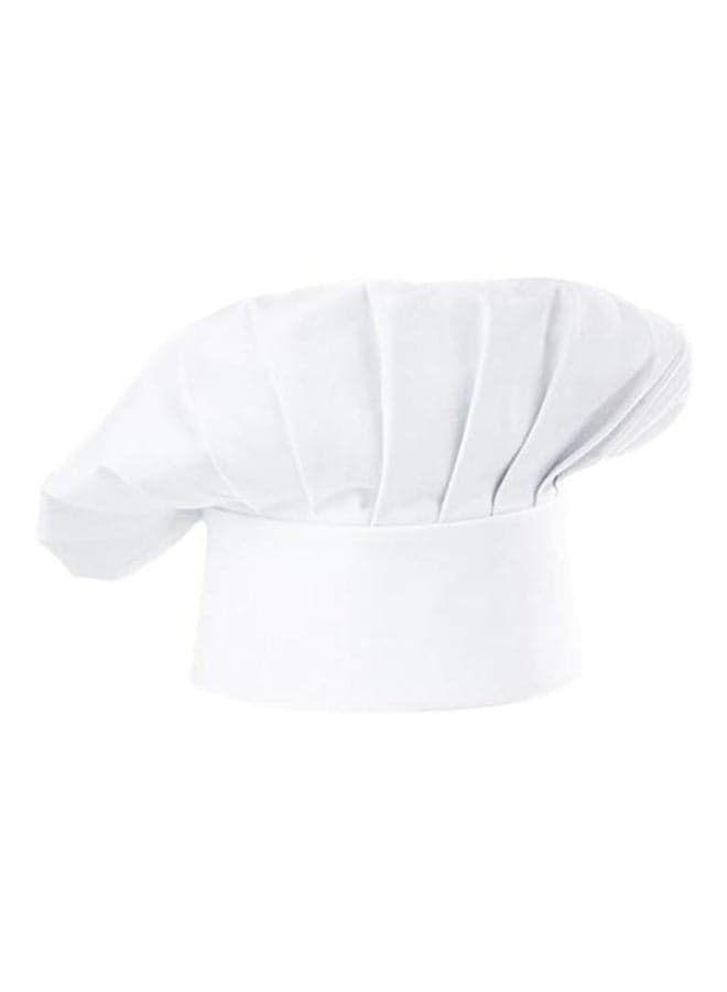 Adjustable Elastic Kitchen Catering Cooking Chef Cap White 22cm